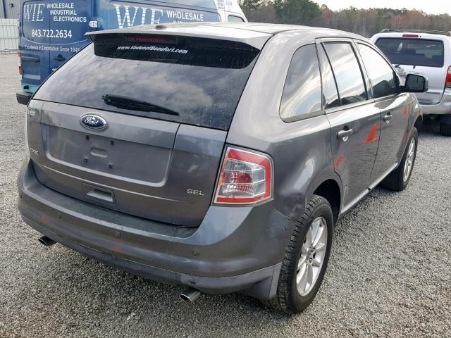 2FMDK3JC6ABA33702 - 2010 FORD EDGE SEL GRAY photo 4