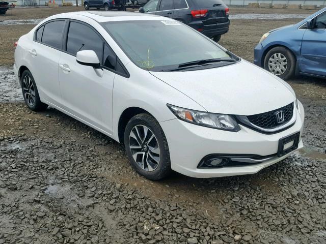 19XFB2F97DE278879 - 2013 HONDA CIVIC EXL WHITE photo 1