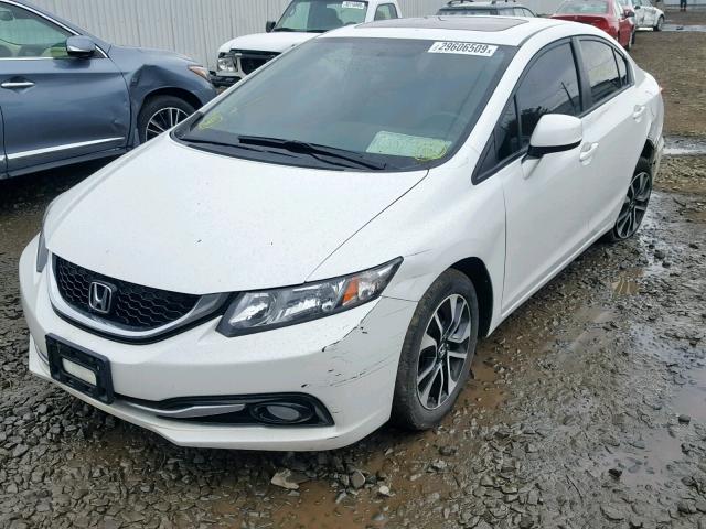 19XFB2F97DE278879 - 2013 HONDA CIVIC EXL WHITE photo 2