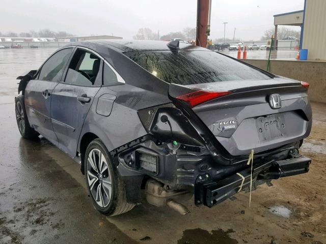 19XFC1F71HE015928 - 2017 HONDA CIVIC EXL GRAY photo 3