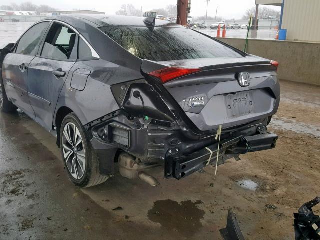 19XFC1F71HE015928 - 2017 HONDA CIVIC EXL GRAY photo 9