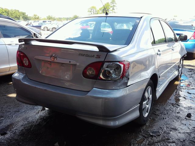 1NXBR32EX8Z968566 - 2008 TOYOTA COROLLA SILVER photo 4