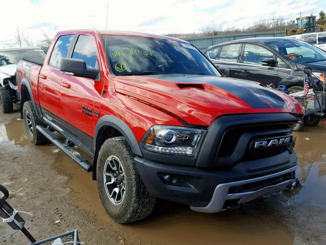 1C6RR7YT2GS211131 - 2016 RAM 1500 REBEL წითელი ფოტო 1