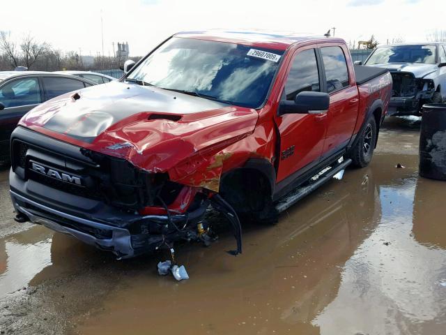 1C6RR7YT2GS211131 - 2016 RAM 1500 REBEL წითელი ფოტო 2