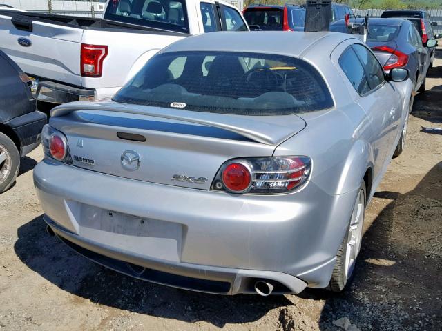 JM1FE173640125673 - 2004 MAZDA RX8 SILVER photo 4