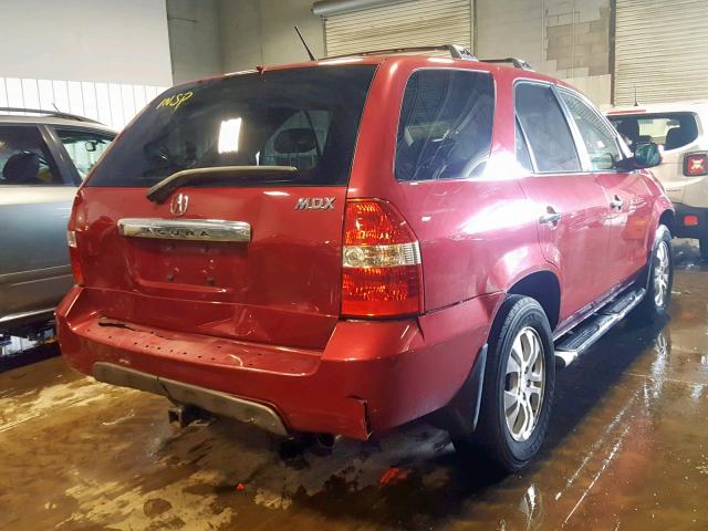 2HNYD18893H517542 - 2003 ACURA MDX TOURIN RED photo 4