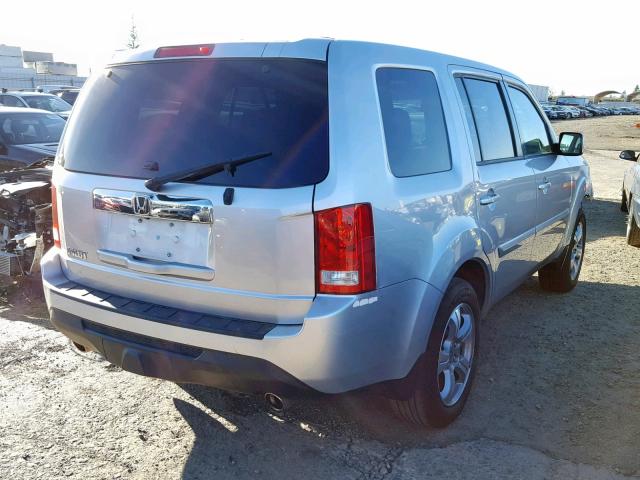 5FNYF3H75DB030543 - 2013 HONDA PILOT EXLN SILVER photo 4