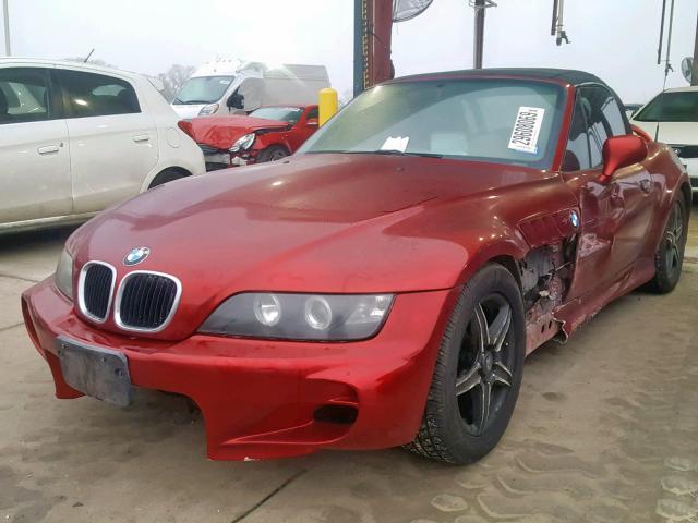 4USCH3343YLF71589 - 2000 BMW Z3 2.8 RED photo 2