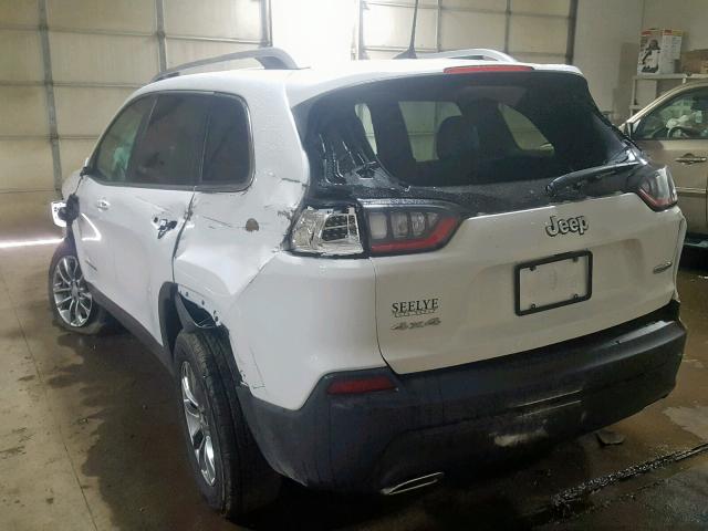 1C4PJMLX0KD125300 - 2019 JEEP CHEROKEE L WHITE photo 3