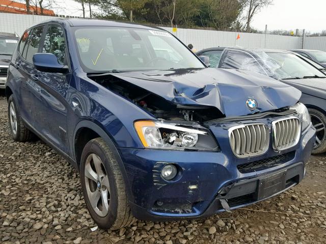 5UXWX5C54BL711792 - 2011 BMW X3 XDRIVE2 BLUE photo 1