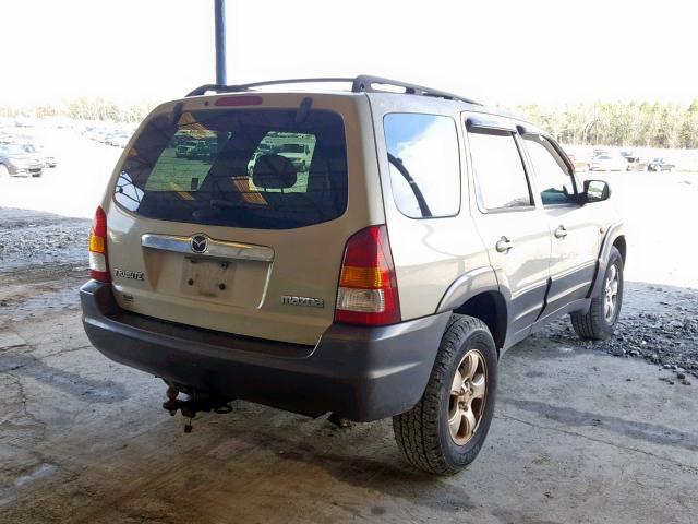 4F2YZ04154KM25218 - 2004 MAZDA TRIBUTE LX GOLD photo 4