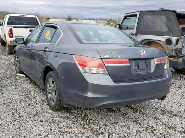 1HGCP2F49CA083023 - 2012 HONDA ACCORD LXP GRAY photo 3