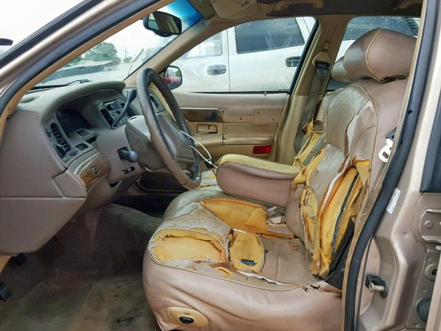 2MEFM75W1WX698728 - 1998 MERCURY GRAND MARQ TAN photo 5