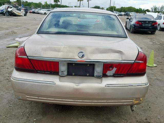 2MEFM75W1WX698728 - 1998 MERCURY GRAND MARQ TAN photo 9