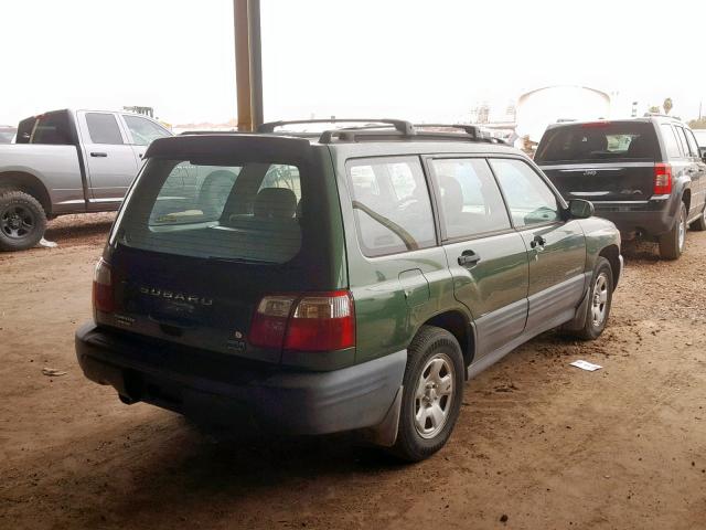 JF1SF63592H735247 - 2002 SUBARU FORESTER L GREEN photo 4