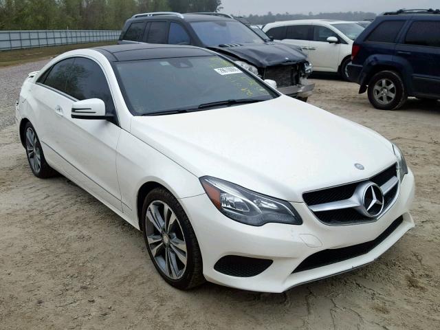 WDDKJ5KB1EF266171 - 2014 MERCEDES-BENZ E 350 WHITE photo 1