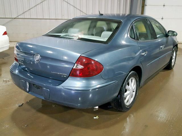 2G4WC582461309466 - 2006 BUICK LACROSSE C BLUE photo 4