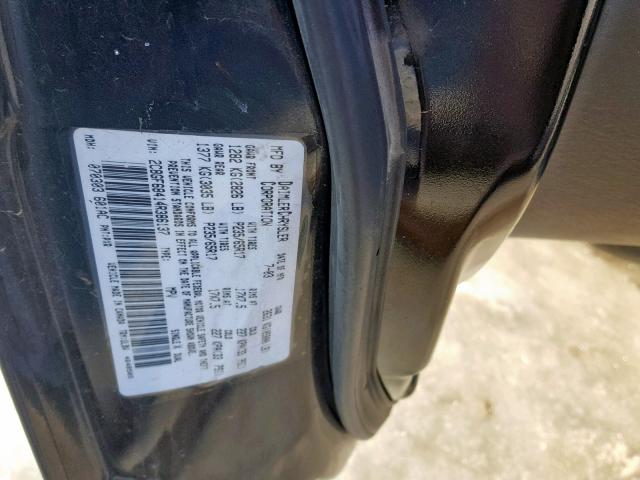 2C8GF68414R386137 - 2004 CHRYSLER PACIFICA BLACK photo 10