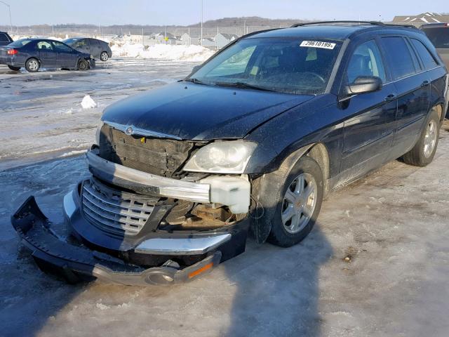 2C8GF68414R386137 - 2004 CHRYSLER PACIFICA BLACK photo 2