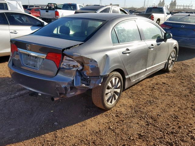 2HGFA1F99AH308737 - 2010 HONDA CIVIC EXL 灰色 照片 4