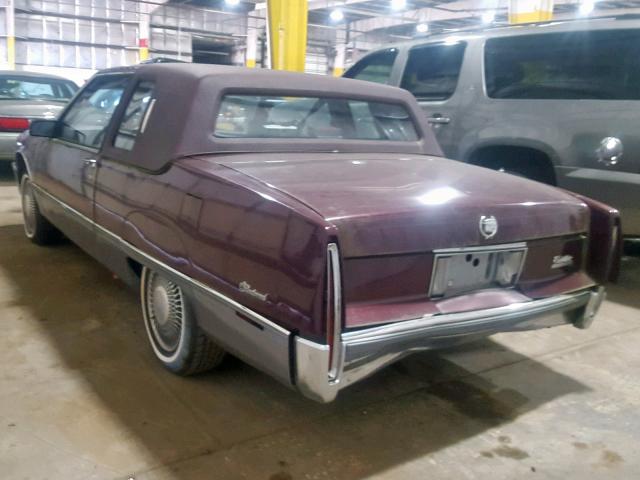 1G6CB1336L4265850 - 1990 CADILLAC FLEETWOOD MAROON photo 3