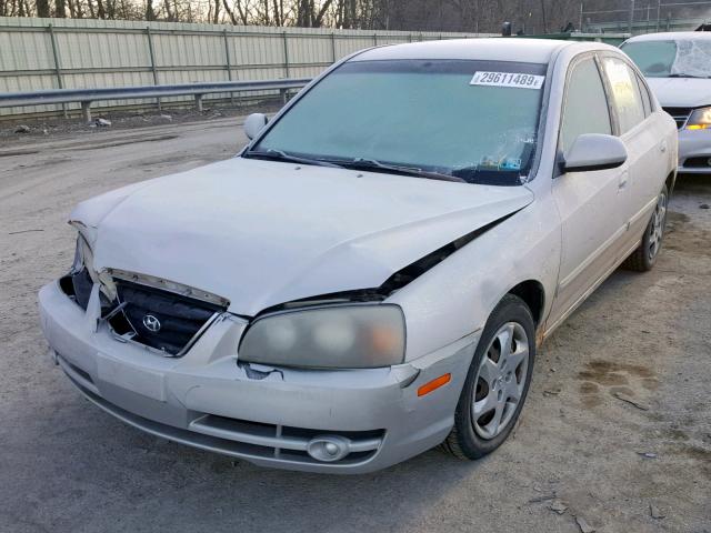 KMHDN46D64U792217 - 2004 HYUNDAI ELANTRA GRAY photo 2