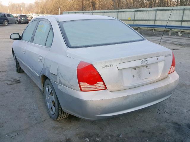 KMHDN46D64U792217 - 2004 HYUNDAI ELANTRA GRAY photo 3