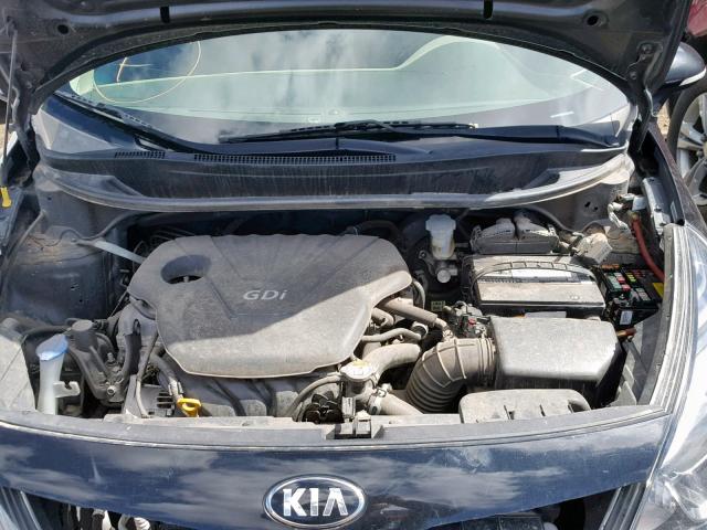 KNADN4A38F6453451 - 2015 KIA RIO EX BLACK photo 7