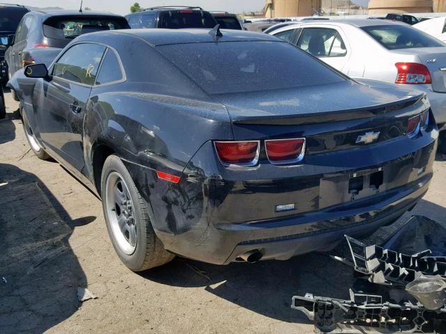 2G1FA1E33D9134408 - 2013 CHEVROLET CAMARO LS BLACK photo 3