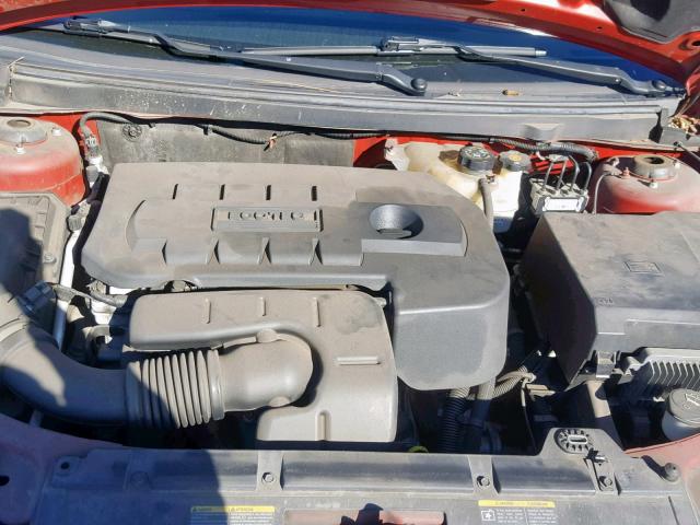 1G2ZF58B374199285 - 2007 PONTIAC G6 VALUE L RED photo 7