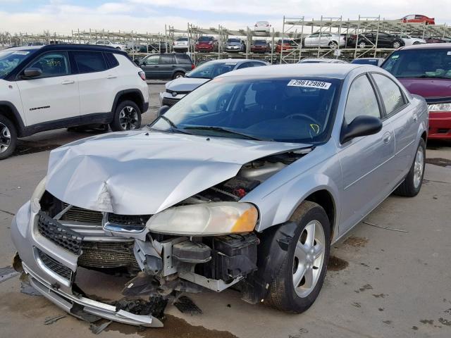 1B3EL46R95N617158 - 2005 DODGE STRATUS SX SILVER photo 2