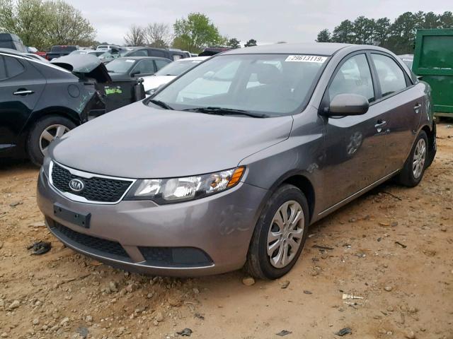 KNAFU4A29C5643215 - 2012 KIA FORTE EX GRAY photo 2