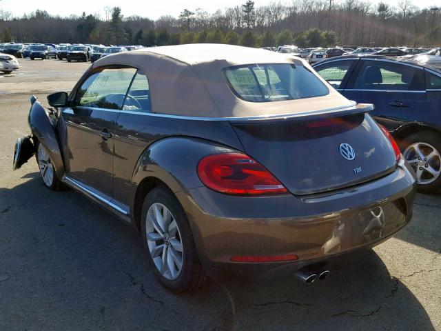 3VW5A7AT5FM817276 - 2015 VOLKSWAGEN BEETLE TDI BROWN photo 3