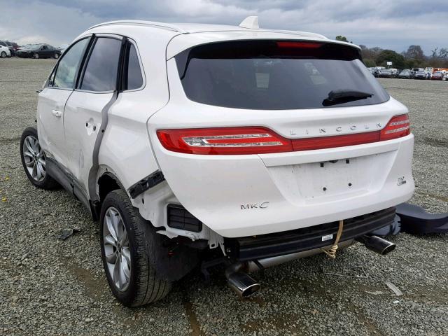 5LMCJ1A97FUJ30719 - 2015 LINCOLN MKC WHITE photo 3