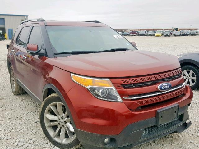 1FM5K7F84EGC46646 - 2014 FORD EXPLORER L RED photo 1