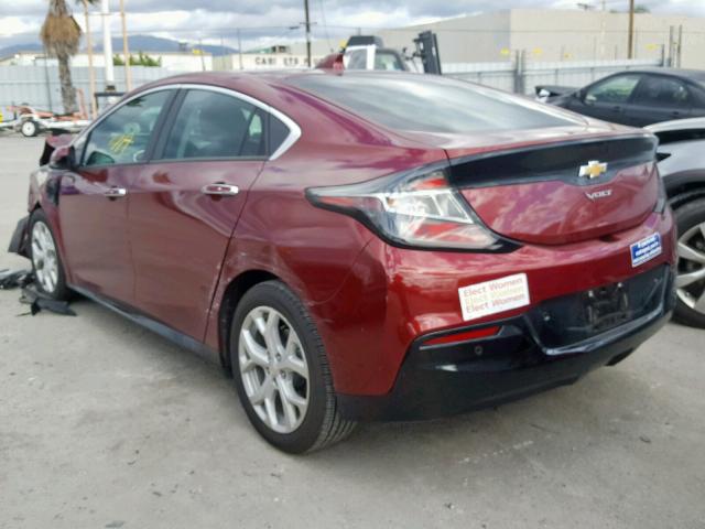 1G1RD6S57HU126165 - 2017 CHEVROLET VOLT PREMI RED photo 3