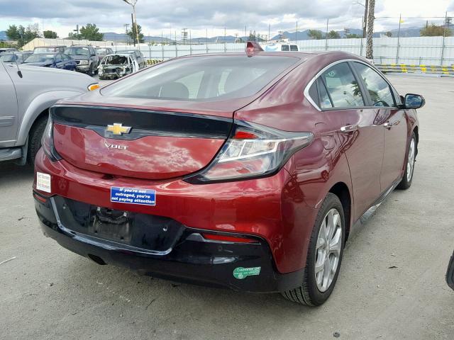 1G1RD6S57HU126165 - 2017 CHEVROLET VOLT PREMI RED photo 4