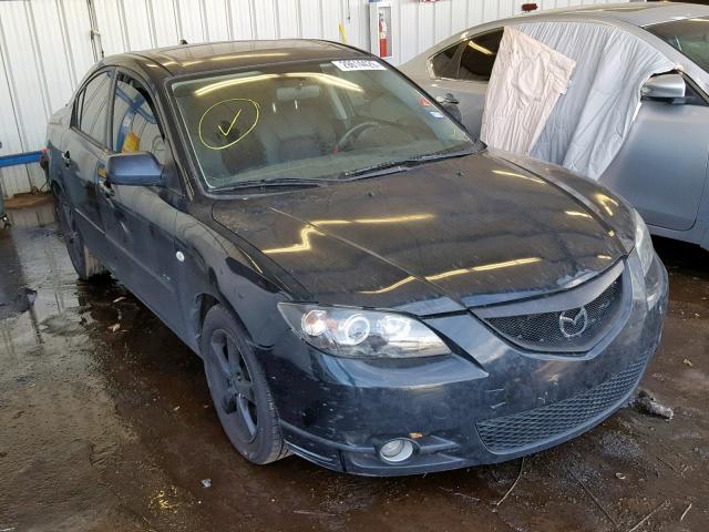 JM1BK323X41216658 - 2004 MAZDA 3 S BLACK photo 1