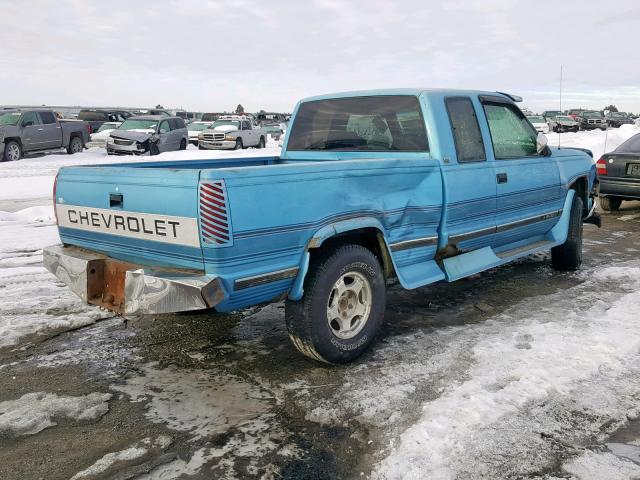 2GBEK19K7P1152841 - 1993 CHEVROLET GMT-400 K1 TURQUOISE photo 4