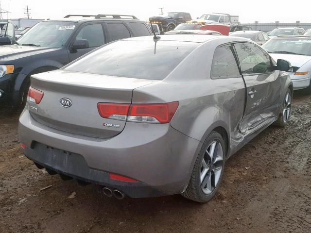 KNAFW6A34A5159190 - 2010 KIA FORTE SX GRAY photo 4