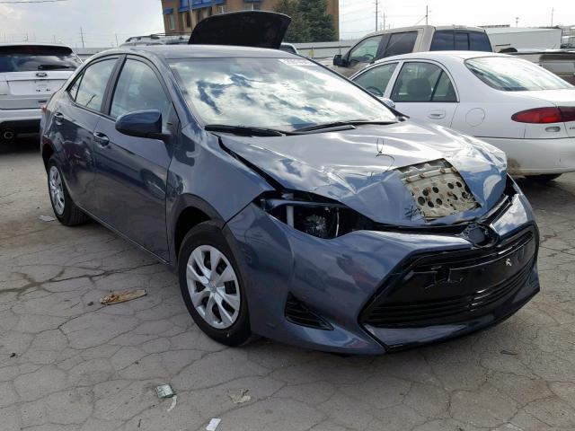 2T1BPRHE8JC037233 - 2018 TOYOTA COROLLA LE GRAY photo 1