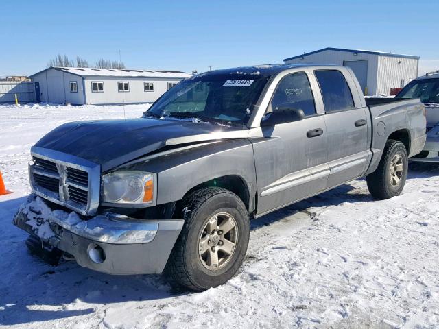 1D7HW58N76S518737 - 2006 DODGE DAKOTA QUA GRAY photo 2