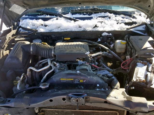 1D7HW58N76S518737 - 2006 DODGE DAKOTA QUA GRAY photo 7