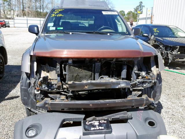 5N1AN08U76C544236 - 2006 NISSAN XTERRA OFF GOLD photo 9