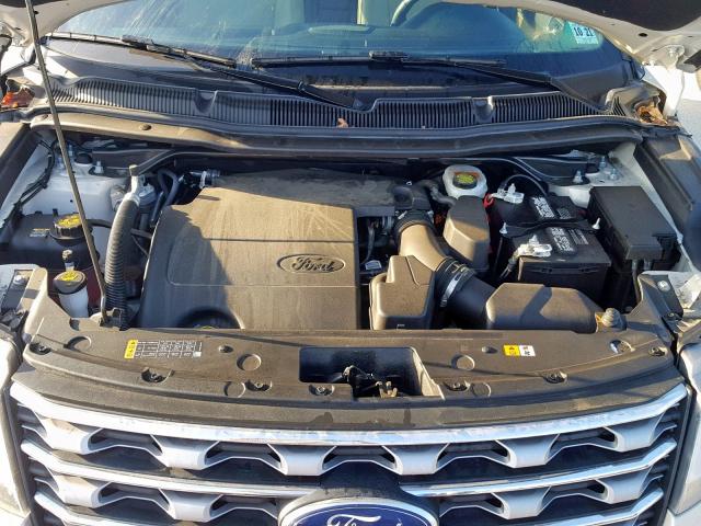 1FM5K8F81HGA72481 - 2017 FORD EXPLORER L GOLD photo 7