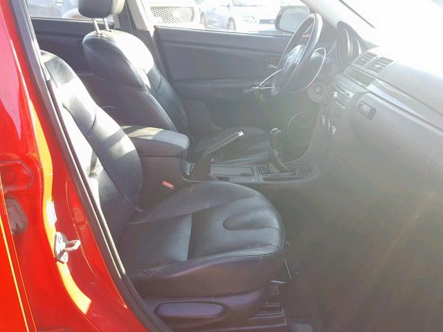 JM1BK323271622440 - 2007 MAZDA 3 S RED photo 5