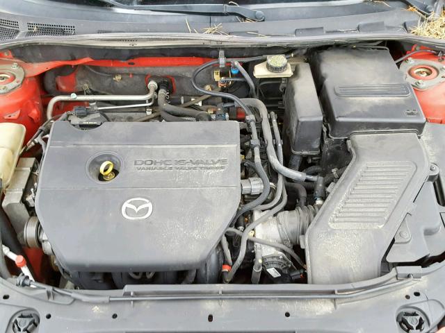 JM1BK323271622440 - 2007 MAZDA 3 S RED photo 7