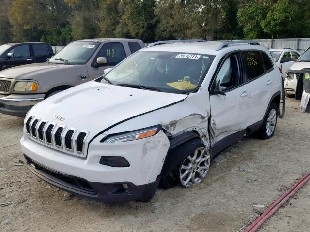 1C4PJLCB8FW655944 - 2015 JEEP CHEROKEE L WHITE photo 2