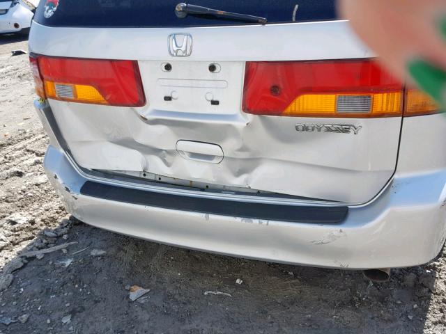 2HKRL18663H003554 - 2003 HONDA ODYSSEY EX SILVER photo 9