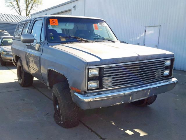 1G8EK18L1GF142461 - 1986 CHEVROLET BLAZER K10 GRAY photo 1